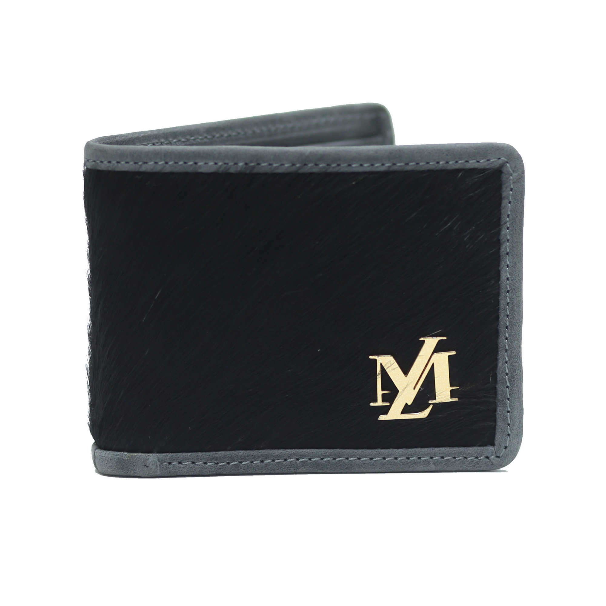 Gray blue Wallet textural