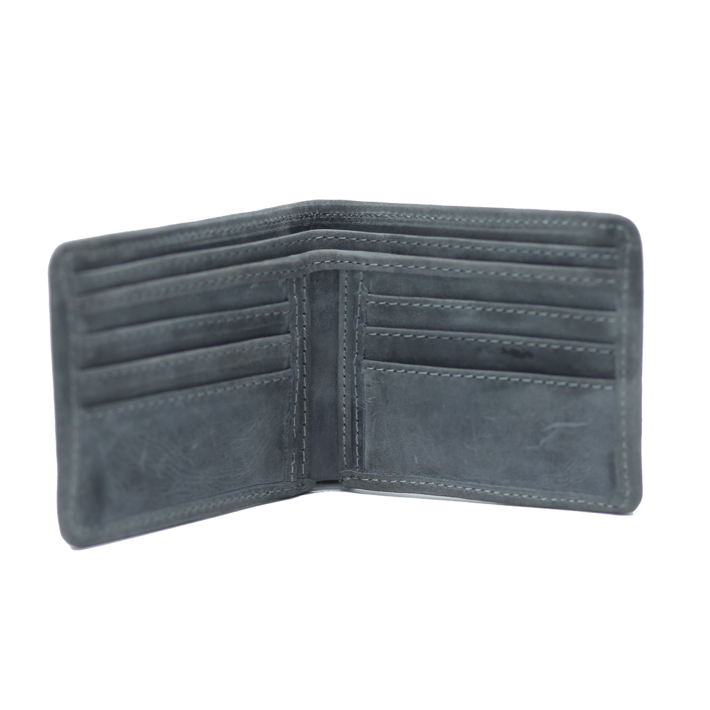 Gray blue Wallet textural