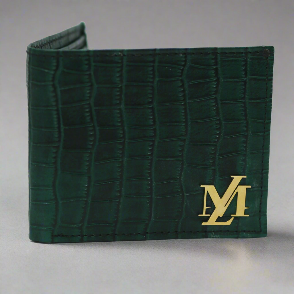Green and Black Waxed Alligator