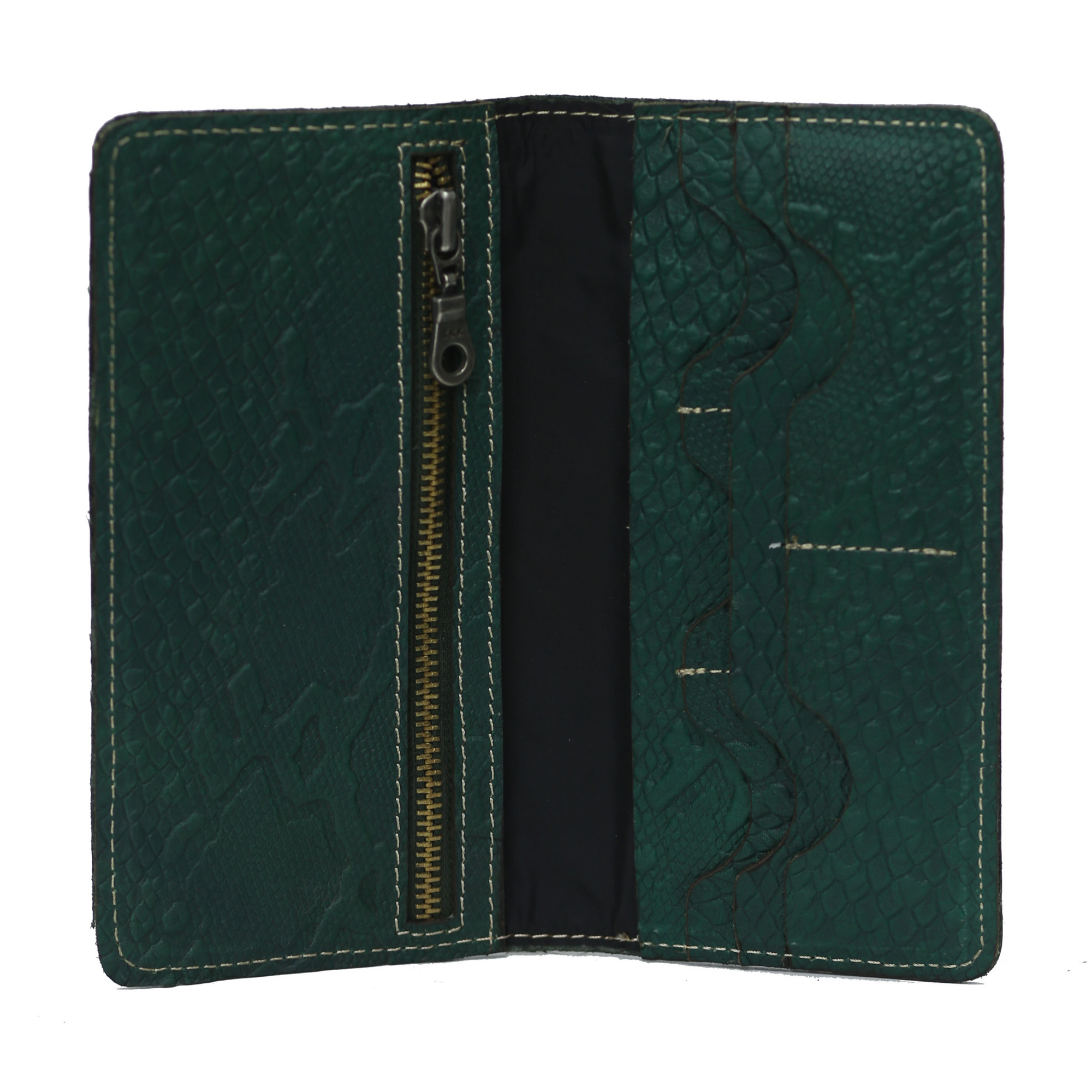 Green zipper Wallet