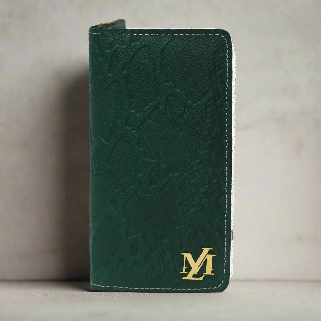 Green zipper Wallet