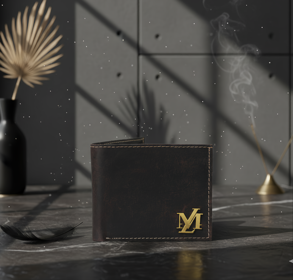 Mat Red Waxed Pullup Wallet