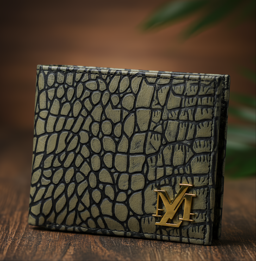 Bi-Fold Coin Pocket Ecru with black Wallet