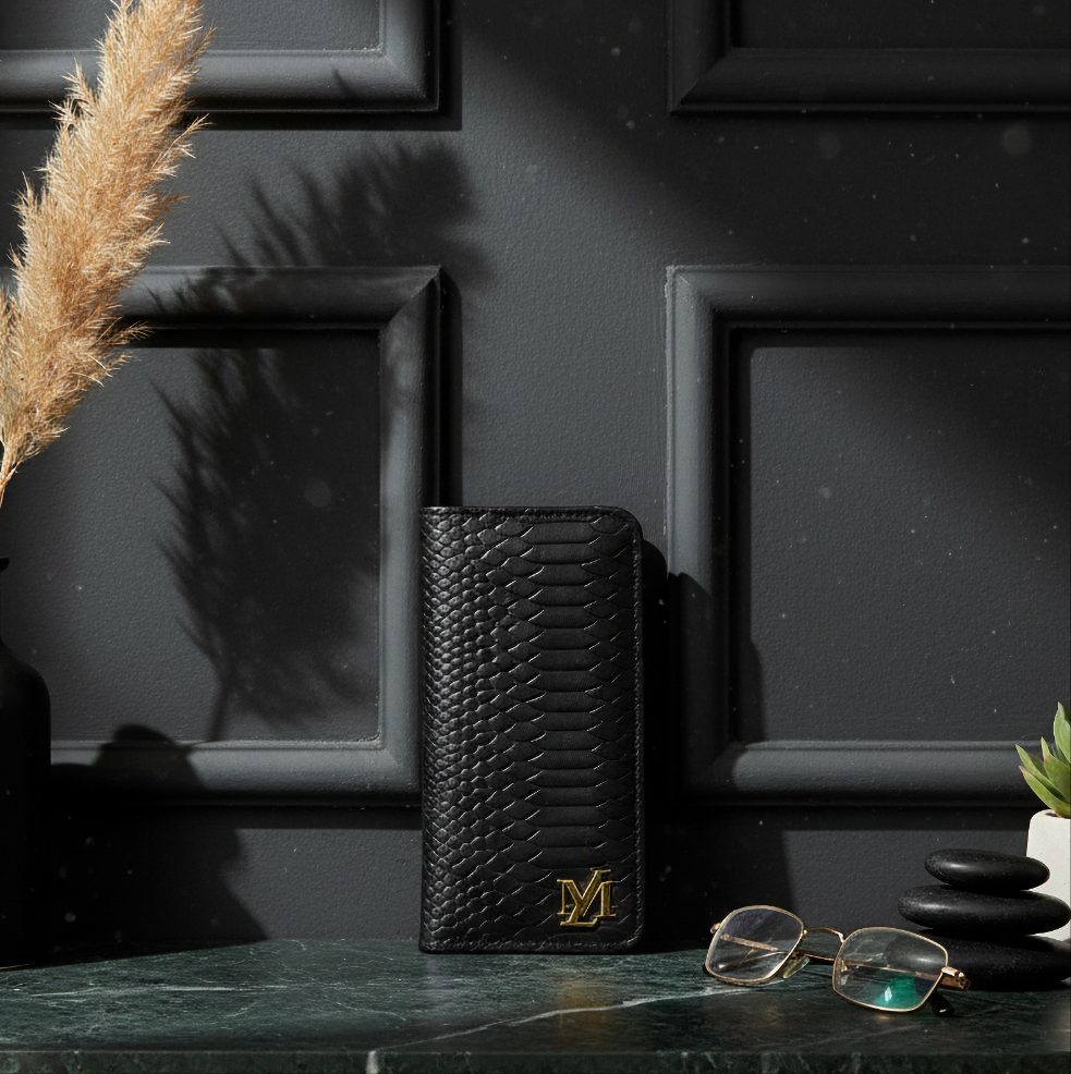 Jet Black Cobra Wallet