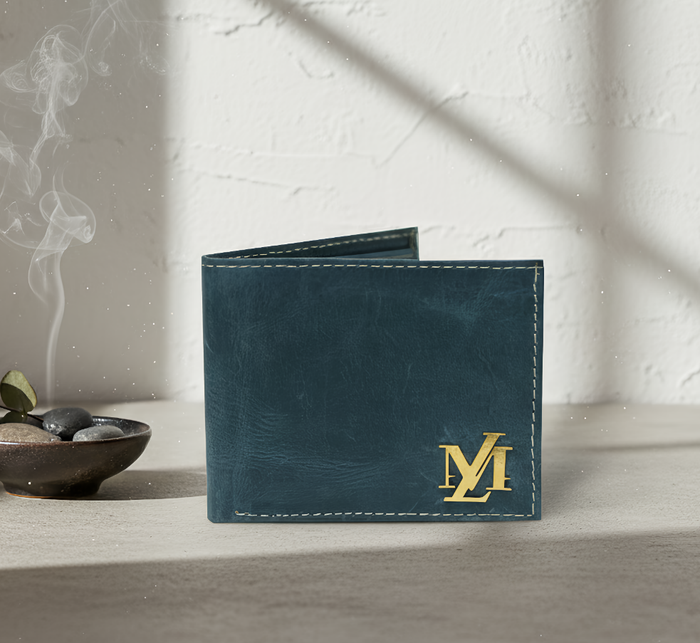 Dark Slate Waxed Pullup Wallet