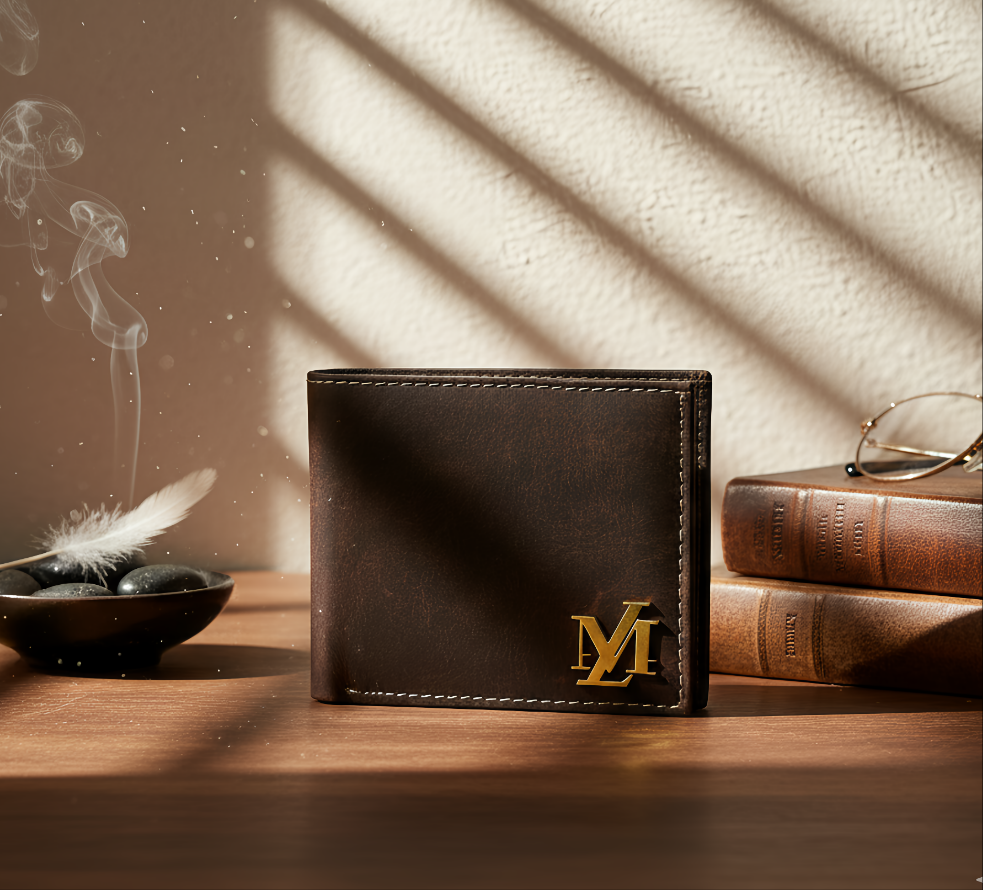 Mat Red Waxed Pullup Wallet