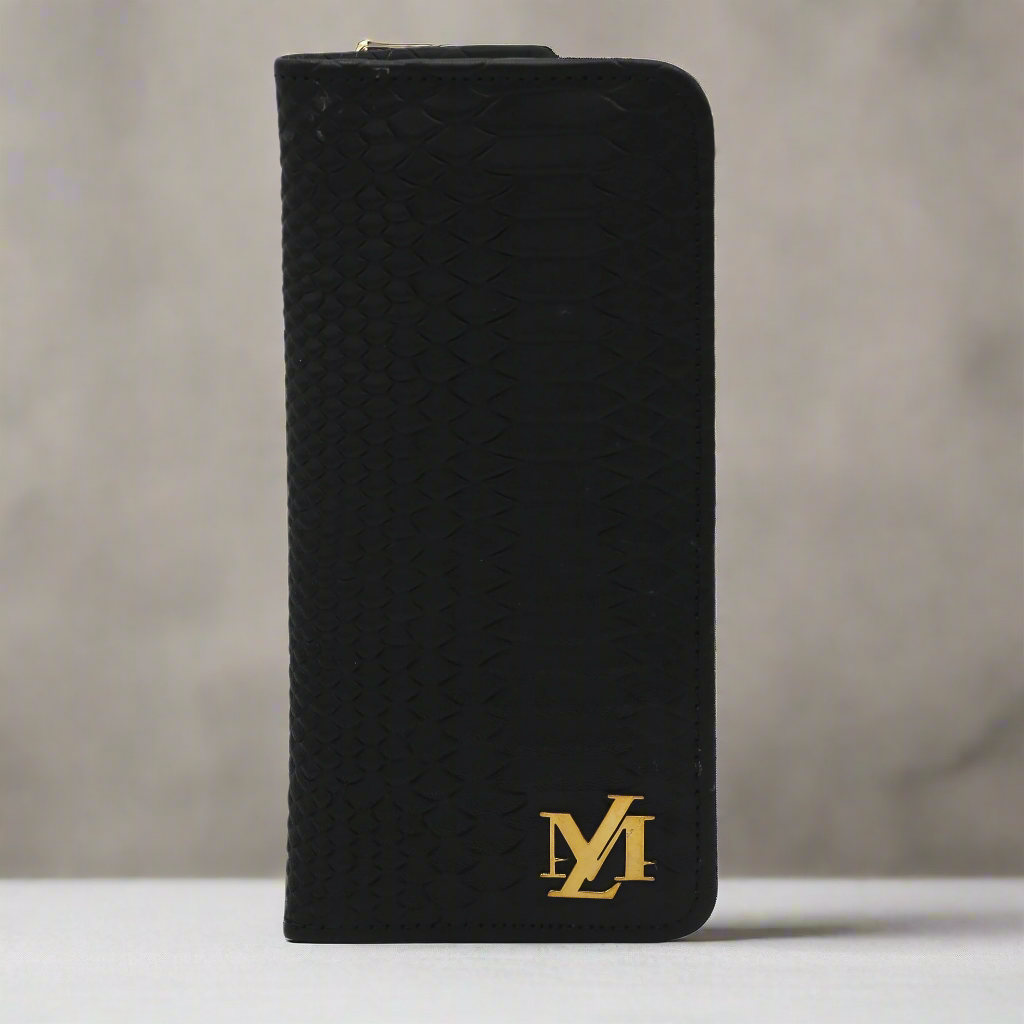 Jet Black Cobra Wallet