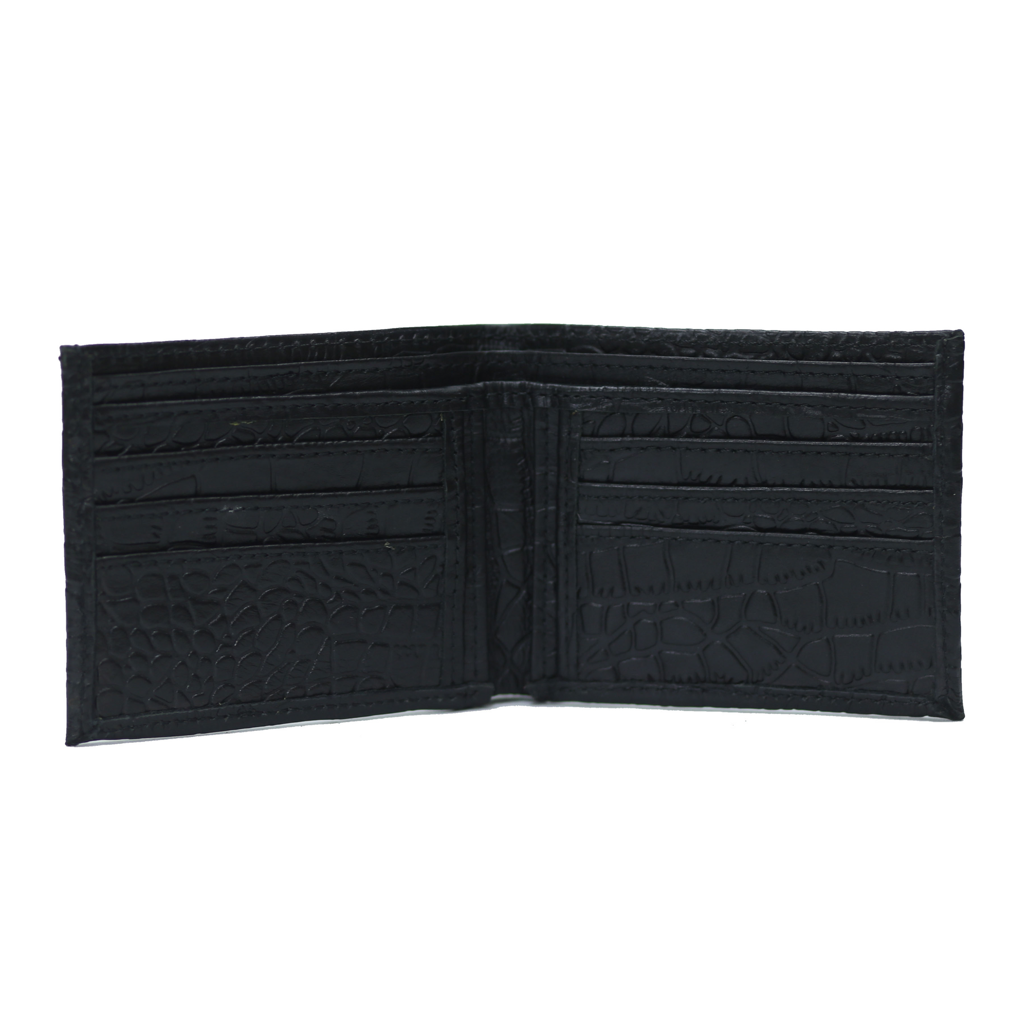 Jet Black Waxed Alligator