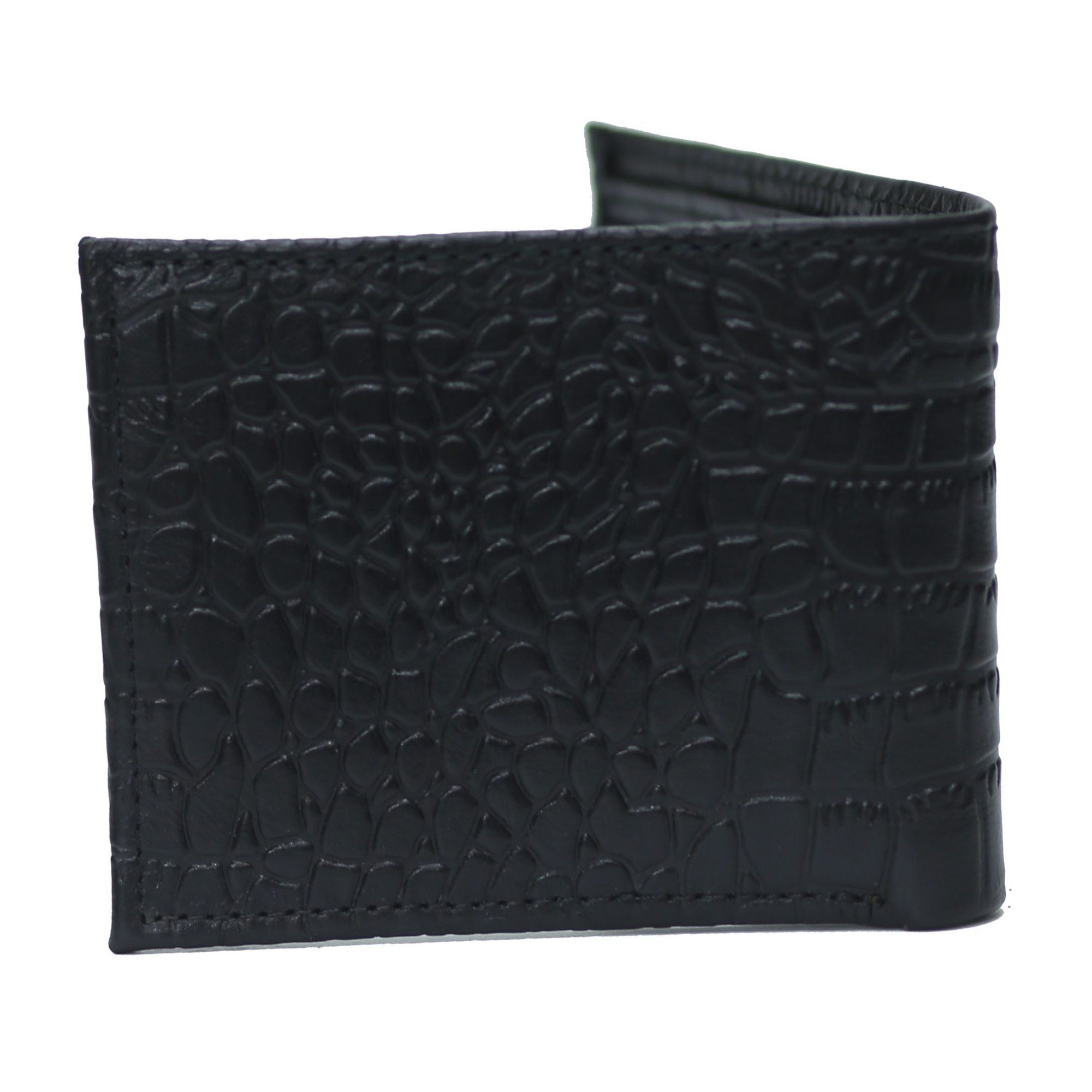Jet Black Waxed Alligator