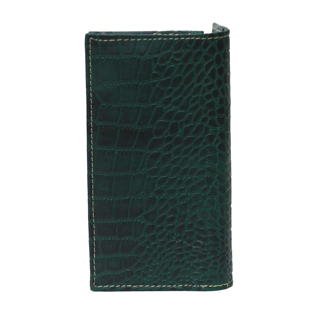 Jungle Green textured Waxed Wallet