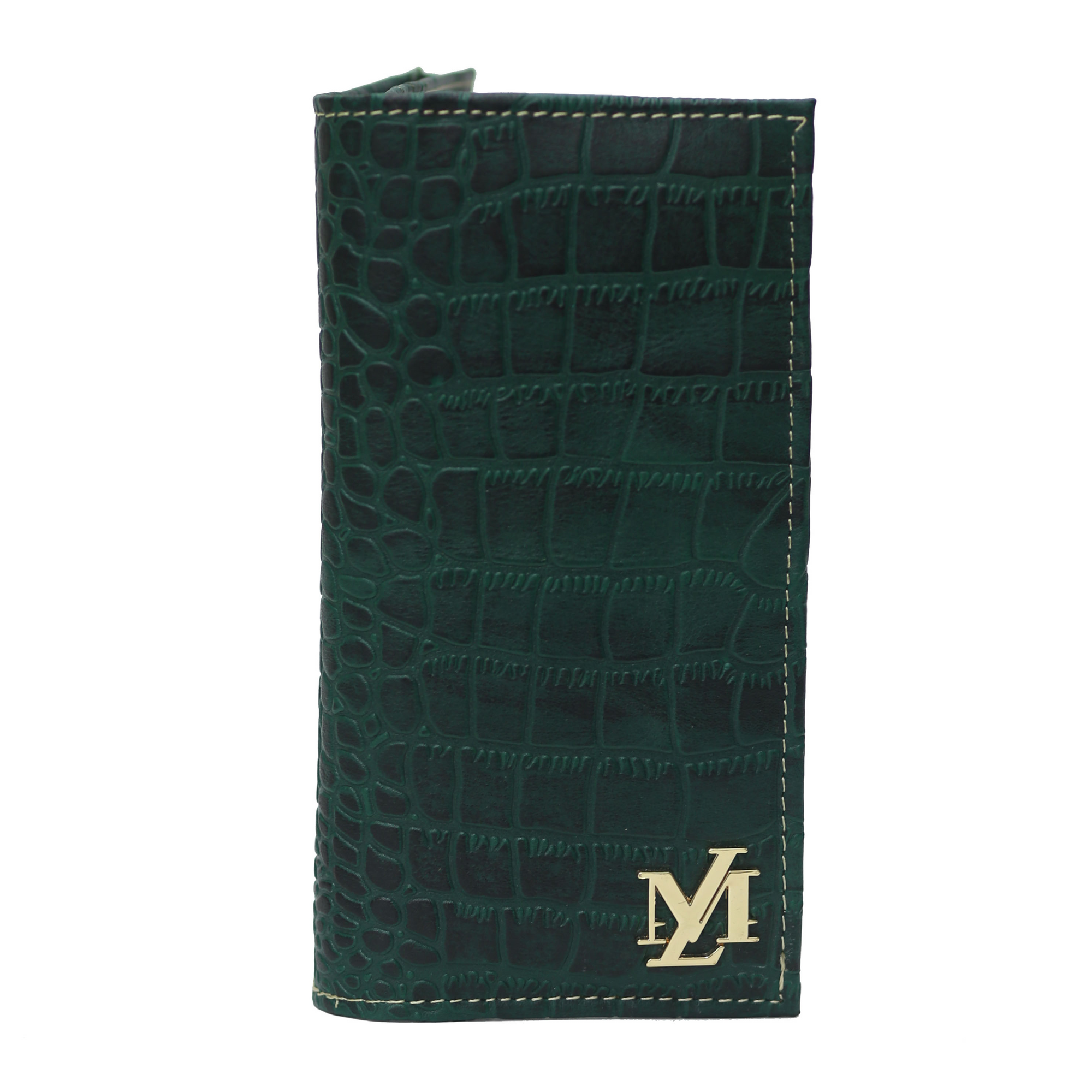 Jungle Green textured Waxed Wallet