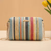 Rainbow Straw Bag Woven Camera Bag