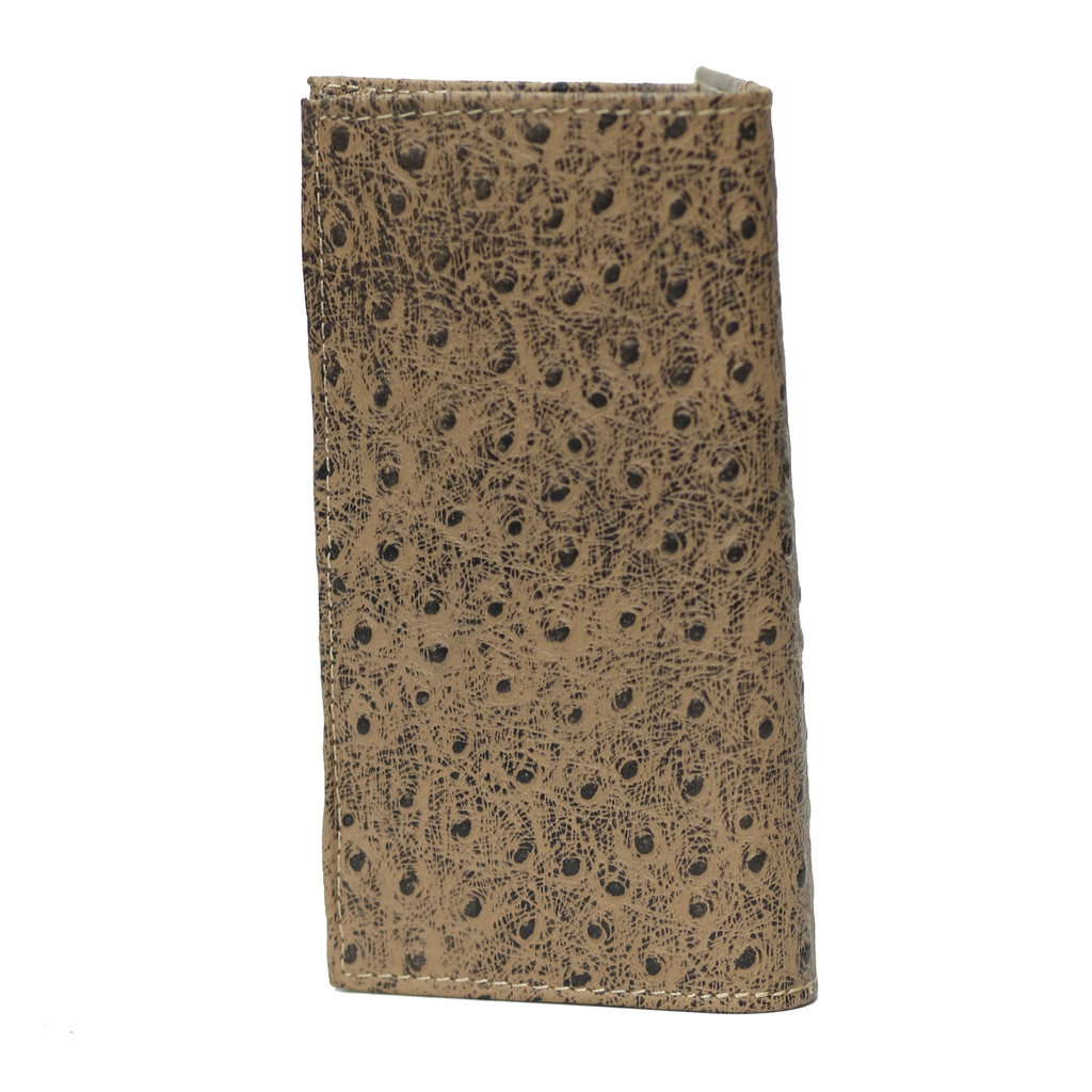 Dull Brown Black Waxed Wallet