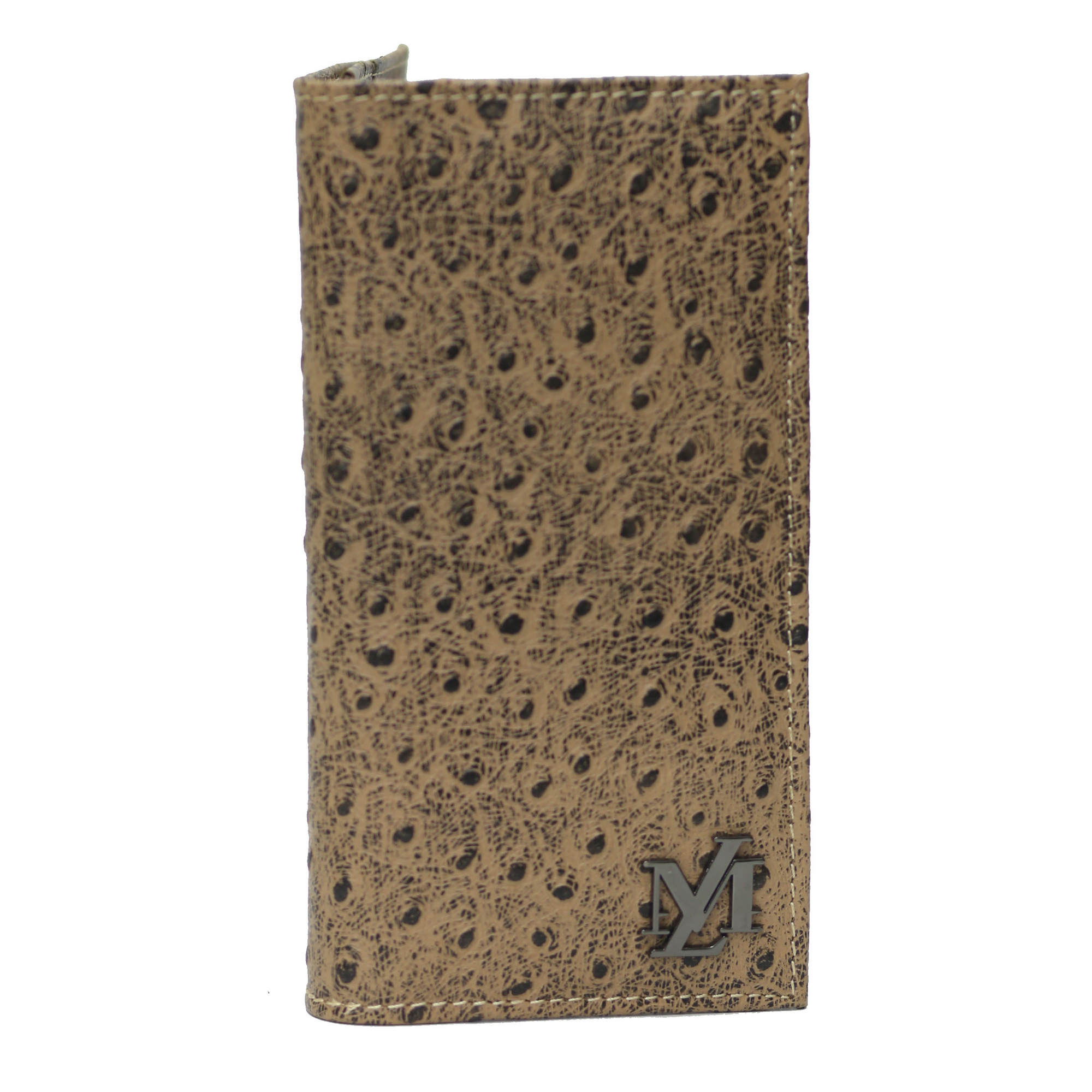 Dull Brown Black Waxed Wallet