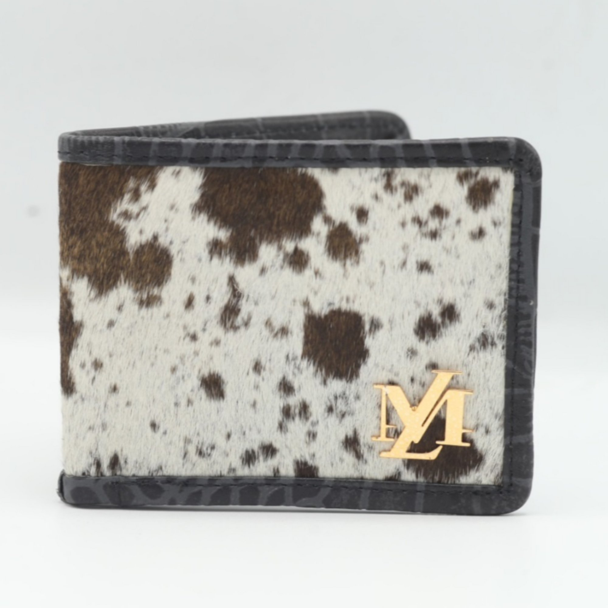 Hairon Bi-fold Brown & White wallet
