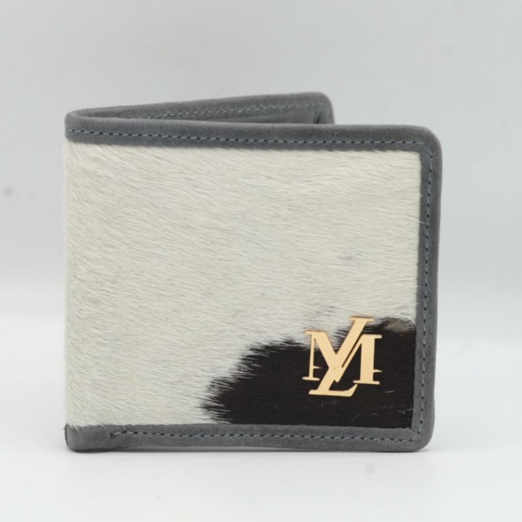 Hairon Bi-fold Black & White wallet
