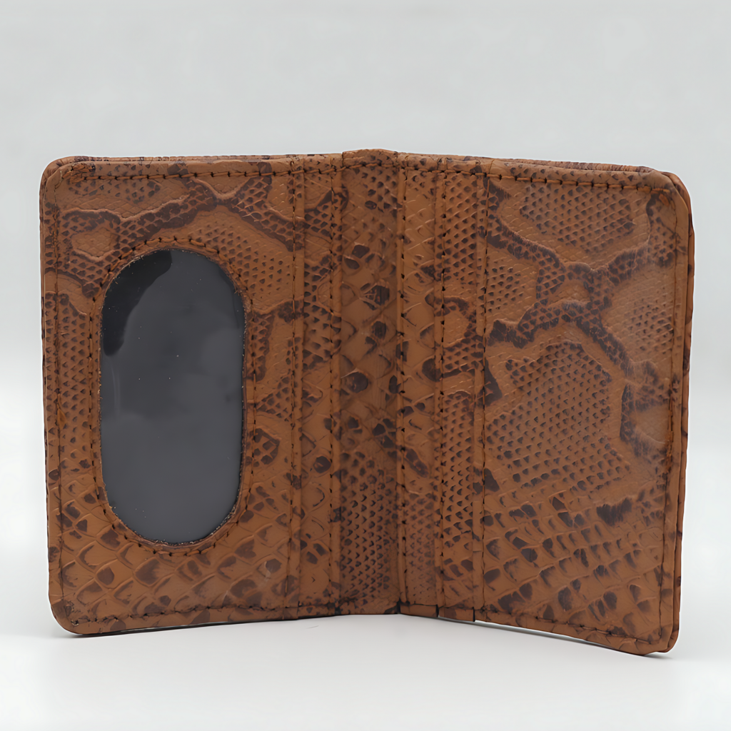 Python Mini Wallet Conic with Black Waxed