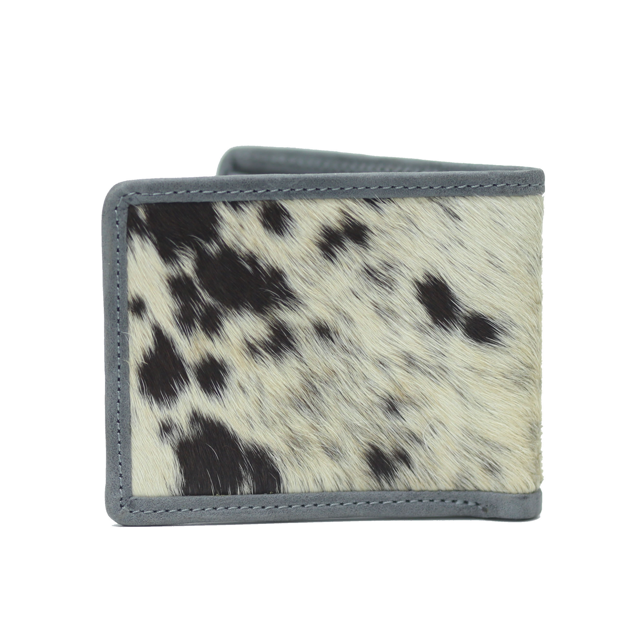 White gray textured wallet