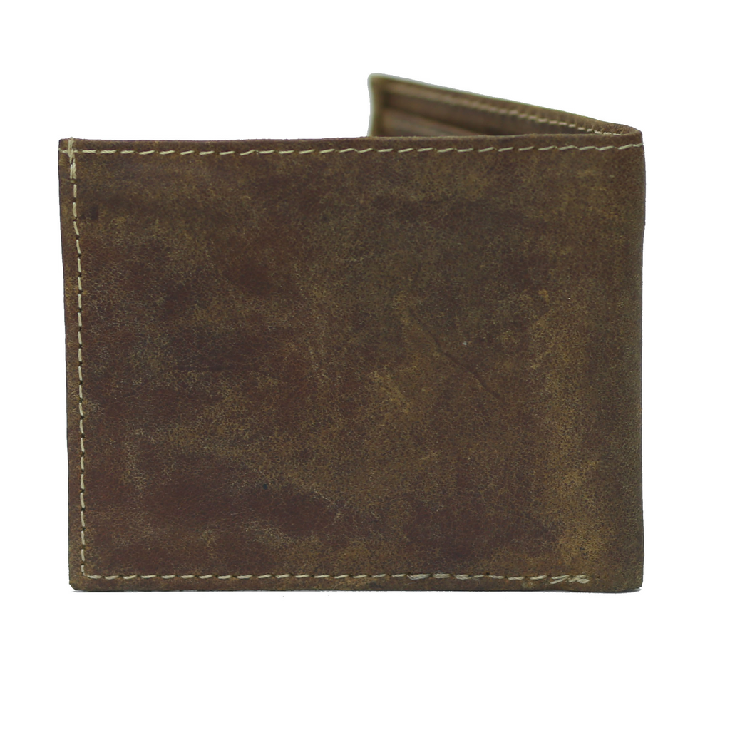 Woody Brown Waxed Pullup Wallet