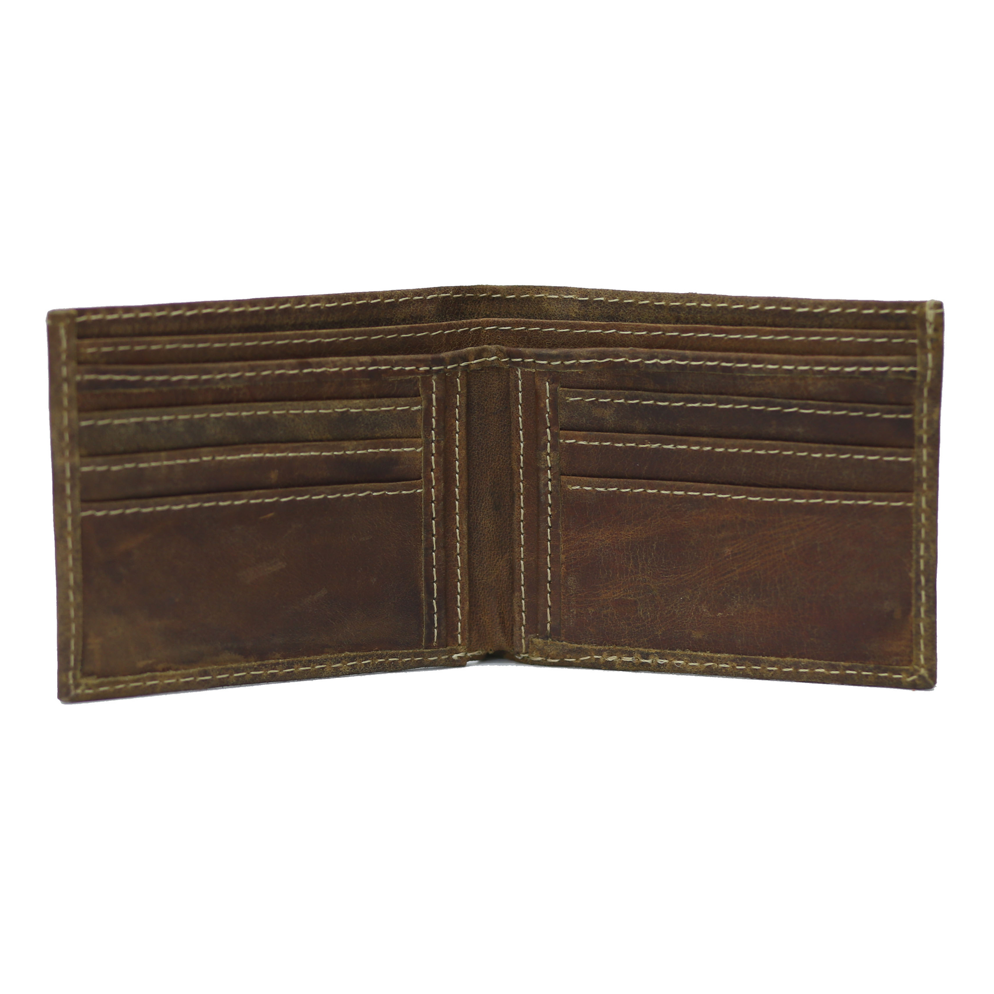 Woody Brown Waxed Pullup Wallet