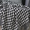 Houndstooth Tassel Woolen Blanket