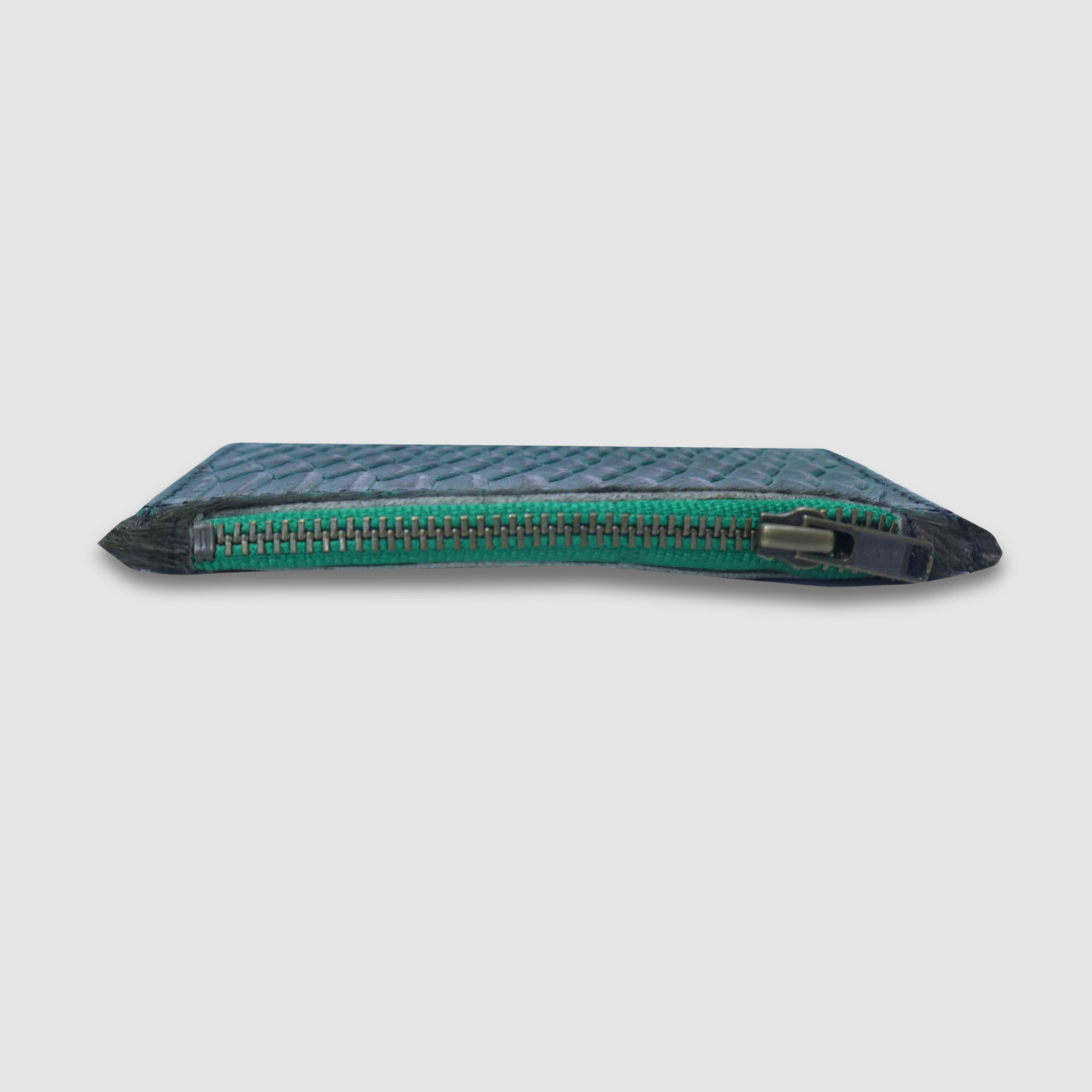 Green Cobra Card Holder Zipper