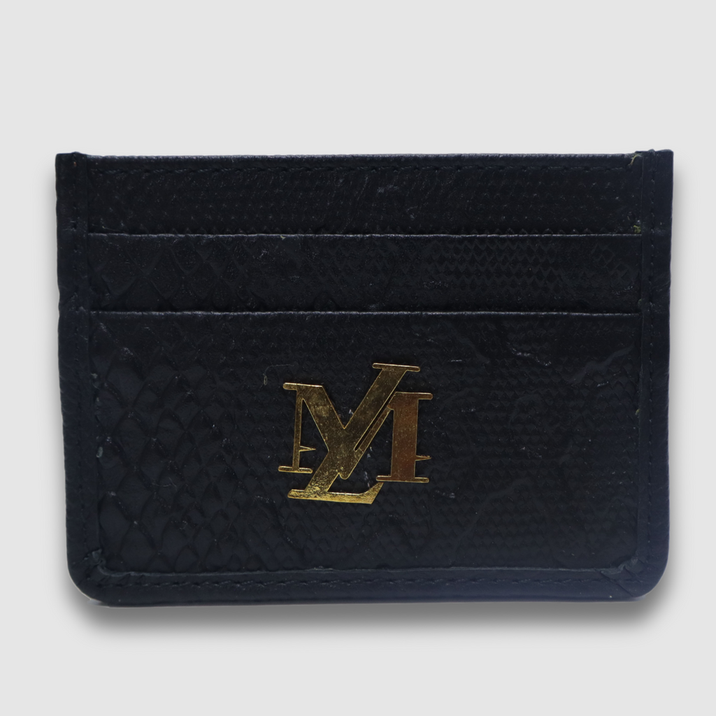 Black Python Card Holder