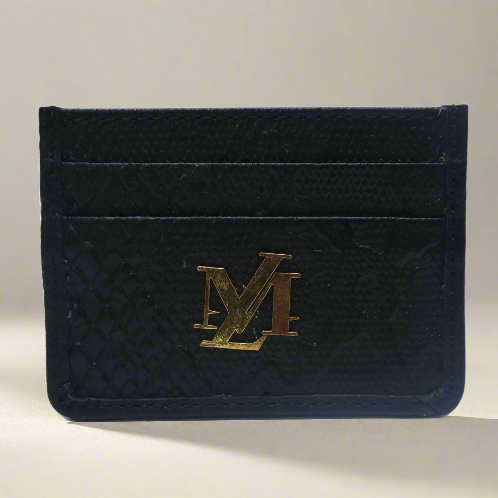 Black Python Card Holder