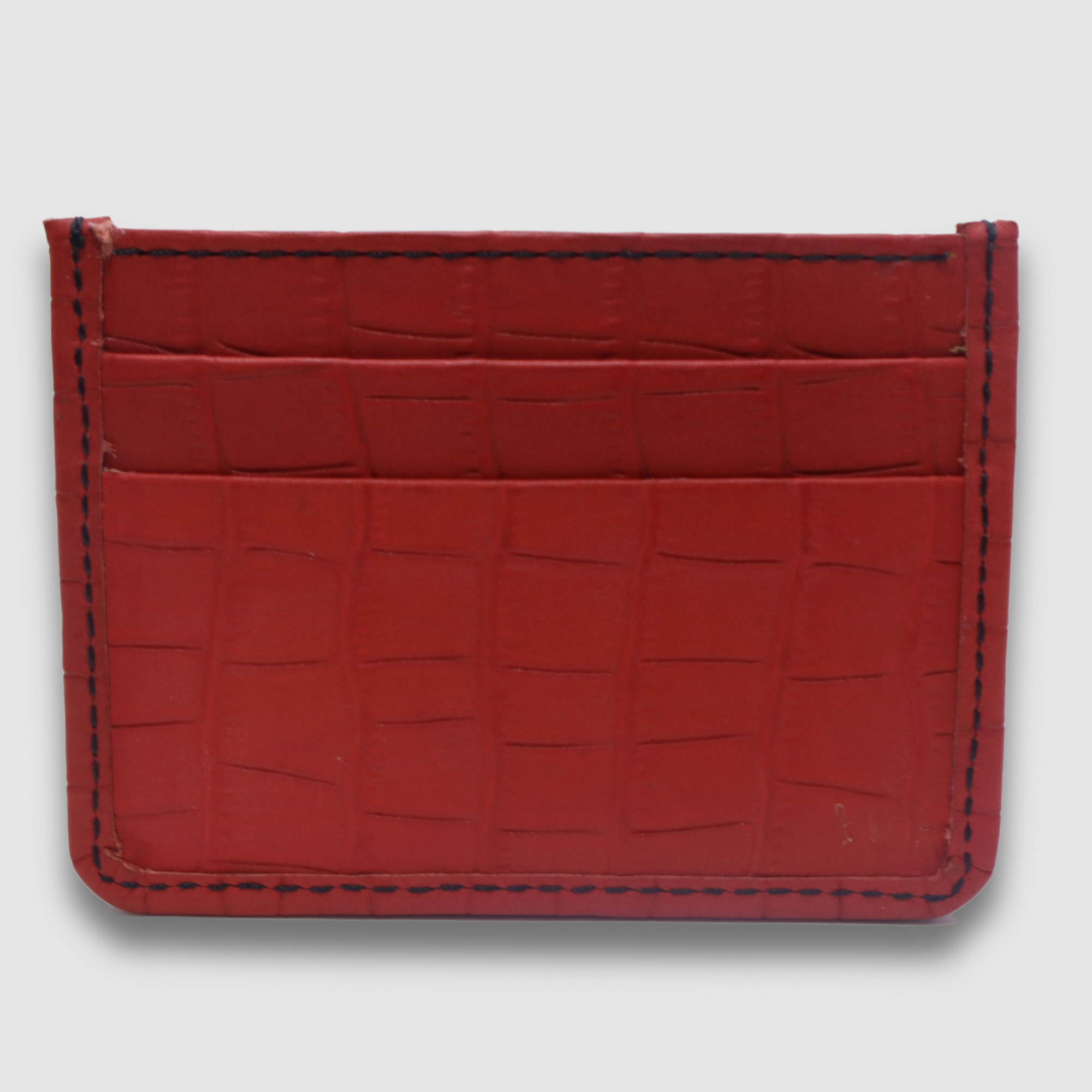 Red Crocodile Card Holder