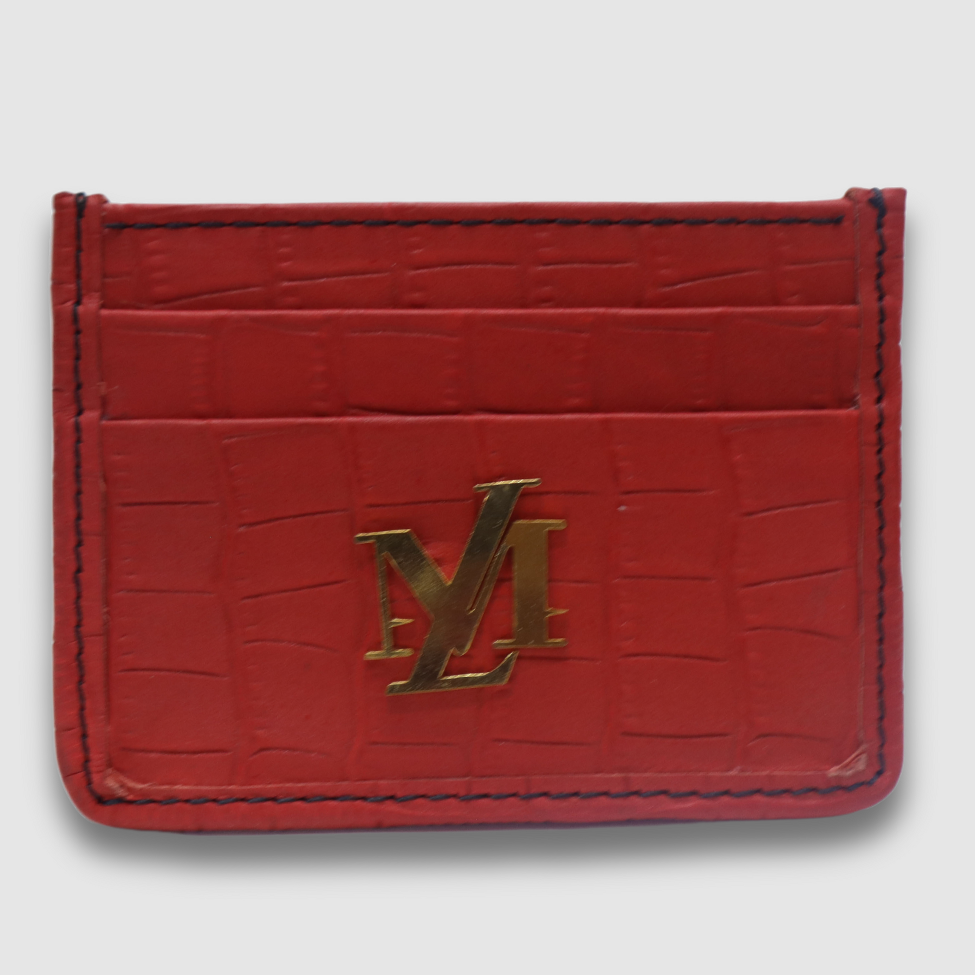Red Crocodile Card Holder