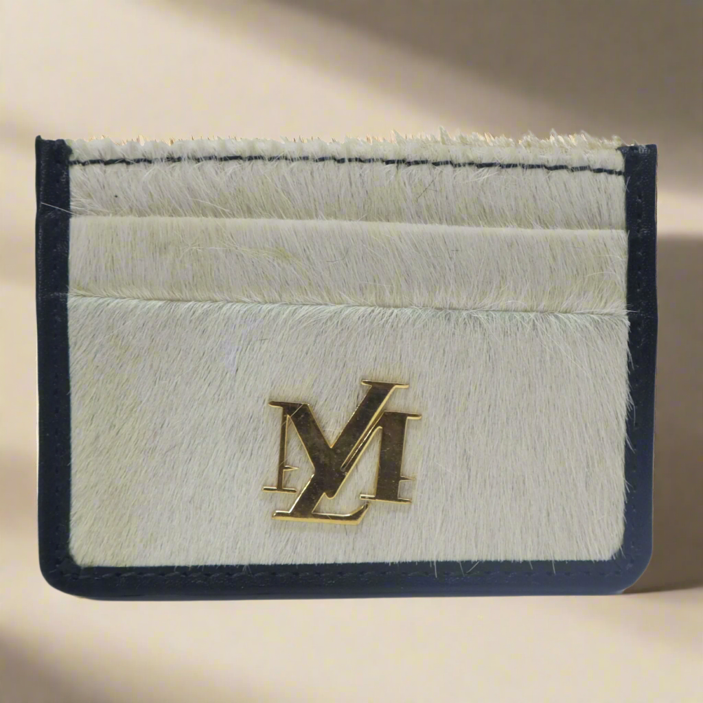 White Hairon Card Holder