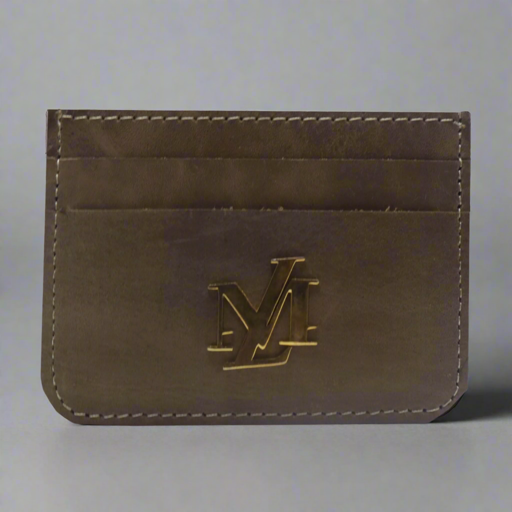 English Walnut Pullup Card Holder